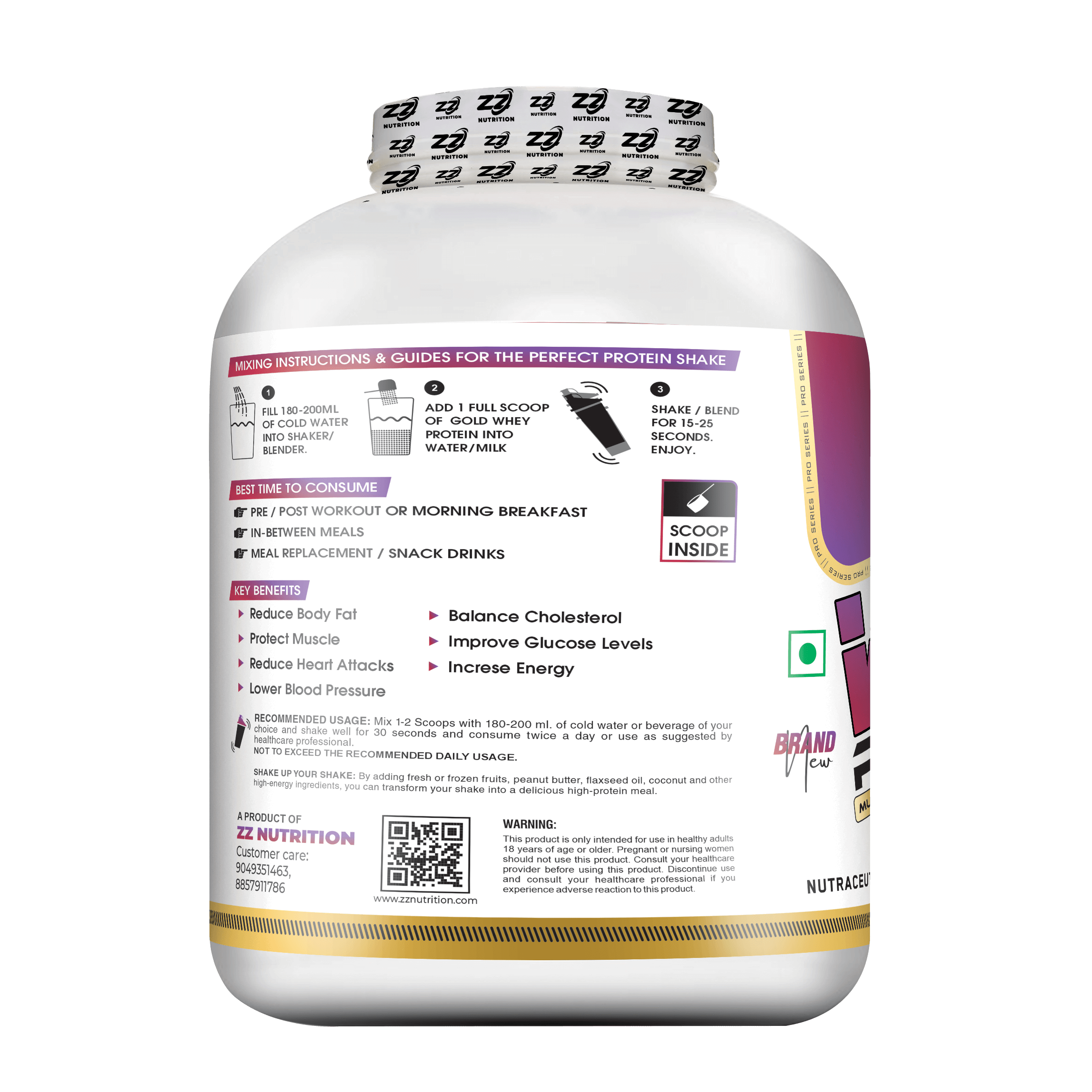 ZZ Nutrition Gold Whey Protein - Image 3