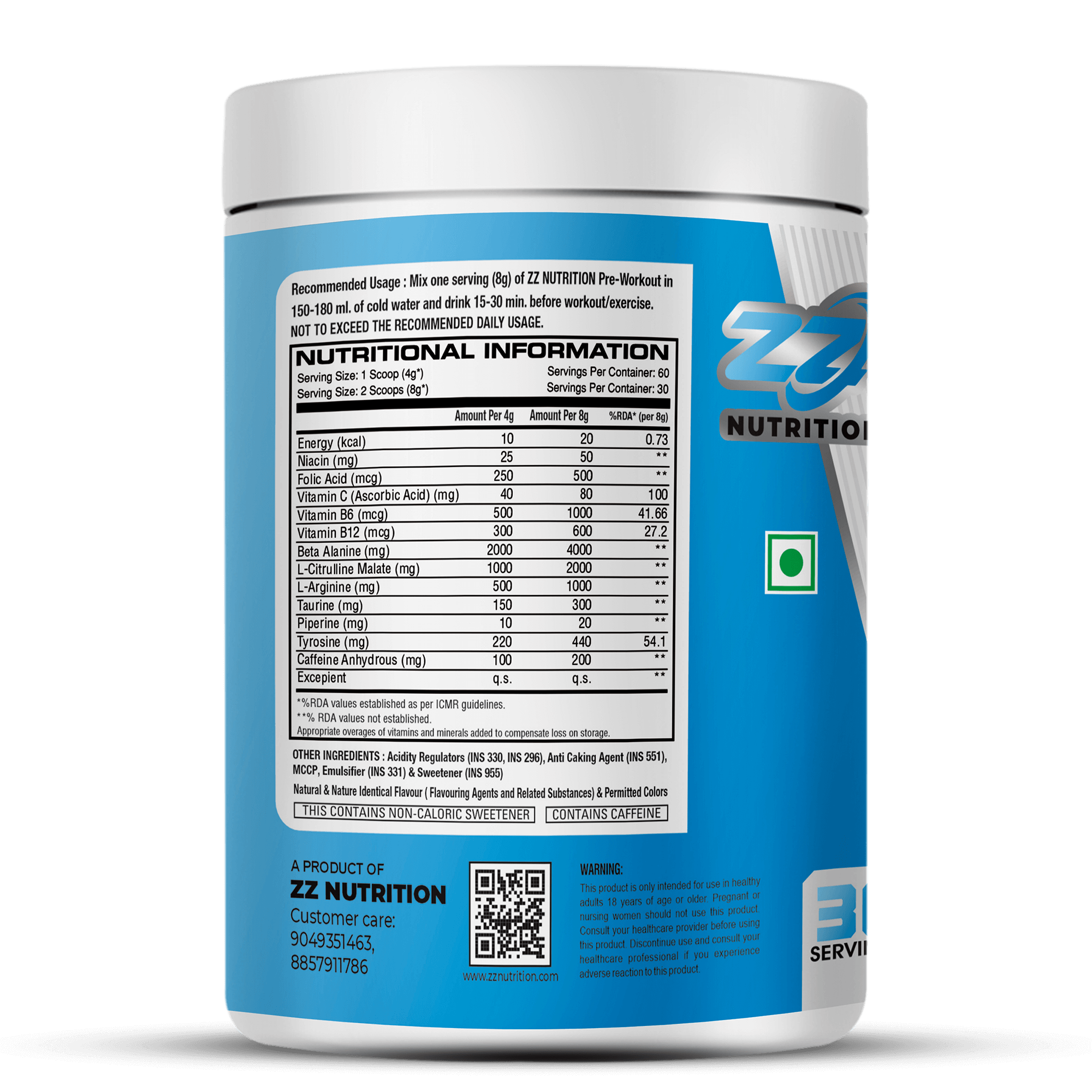 ZZ Nutrition Battle Mode Pre Workout - Image 3