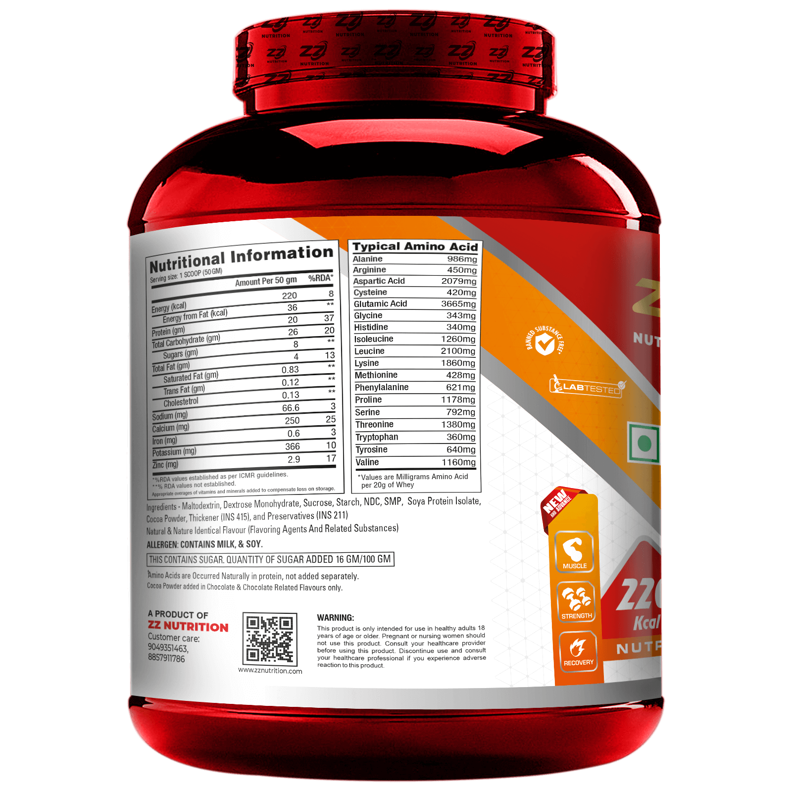 ZZ Nutrition Serious Mass - Image 4